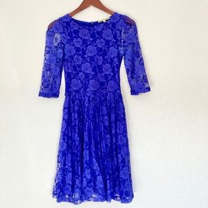 Quarter Sleeve Floral Dress